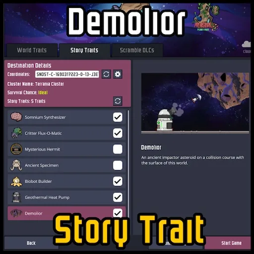 Demolior Story Trait 预览